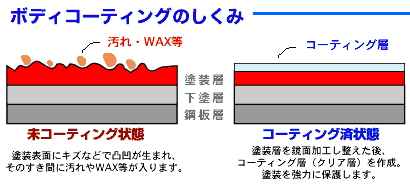 ボディコーティングのしくみ